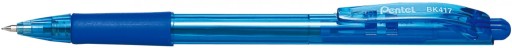 Pentel Bk 417 WOW Automatické guľôčkové pero Modré 10x