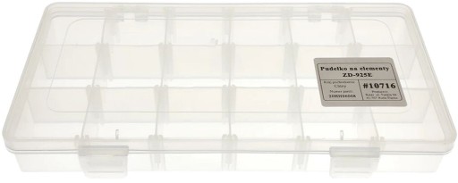Organizér 18 priehradiek 235x115x34mm ZD-925E OR100
