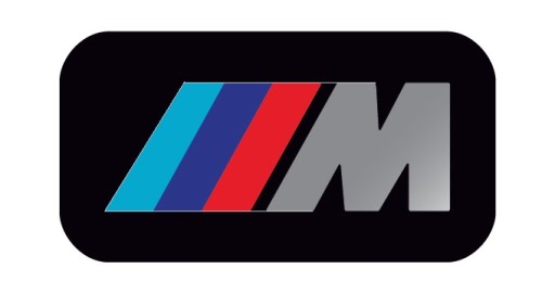 BMW M-Power chrómová 3D nálepka 17x9 odznak na ráfikoch, chrómový volant 1 ks