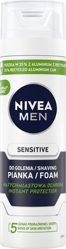 NIVEA MEN SENSITIVE Upokojujúca pena na holenie pre citlivú pokožku 200 ml
