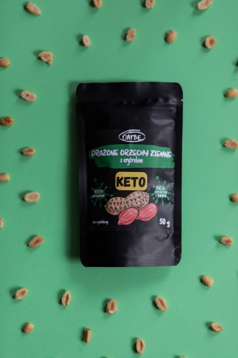 OATBE KETO Pražené arašidy s erytritolom | Bez pridaného cukru |