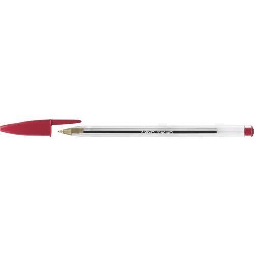 BIC CRISTAL MEDIUM ČERVENÝ GUĽOVÝ BOT S ČIAPKOM ŠKOLA 1,0 mm