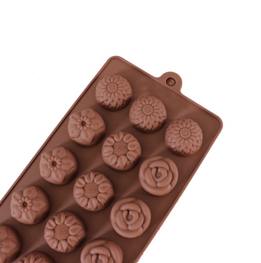 Silikónová podložka na čokoládu, pralinky, ľad, želé, kvety, ruže