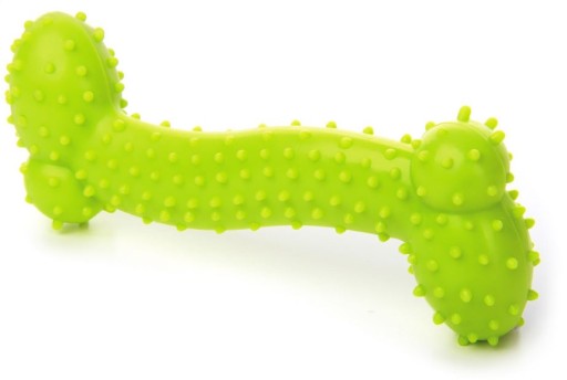 PSA HRAČKY KOST S PIKE TPR 10 CM ZELENÁ