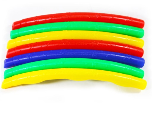 FAREBNÝ SKLADACÍ HULA HOOP S PUBS 58 CM 7 PRVKOV