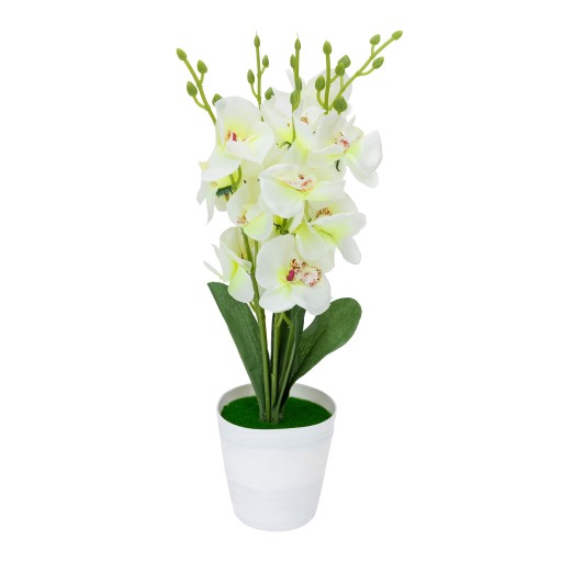Umelá orchidea v kvetináči
