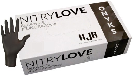 PRUŽNÉ NITRILOVÉ RUKAVICE, nepudrované, kozmetické, čierne, 100 ks