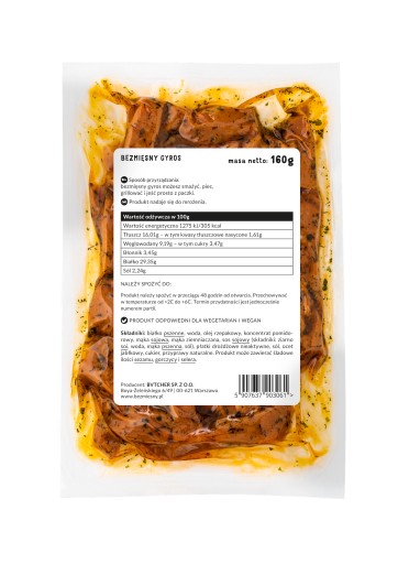Bezmäsité Gyros 160g
