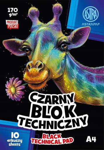 A3/10 blok na kreslenie, pastelová farba Astra, 80g