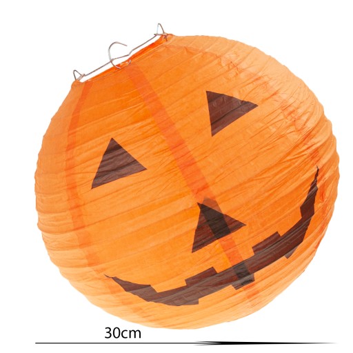 VEĽKÁ ZÁVESNÁ PAPIEROVÁ TEKVICOVÁ LAMPA HALLOWEEN