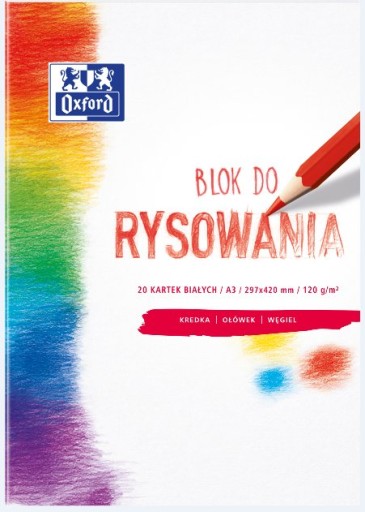 Oxford podložka na kreslenie A3 120g 20 listov biela