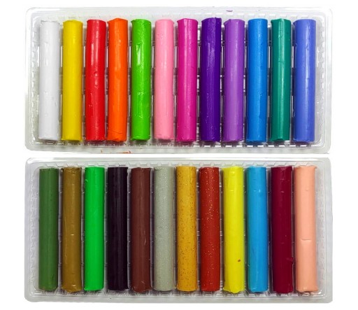 24 živých farieb PLASTICINE ASTRA SCHOOL CLASSIC ROUND ELASTIC