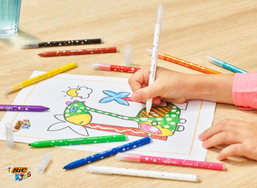 BIC KIDS MAGIC TRIPS VÝLETY ZNAČOVAČE MAGICKÉ PERÁ S GUMOU 12 FAREB
