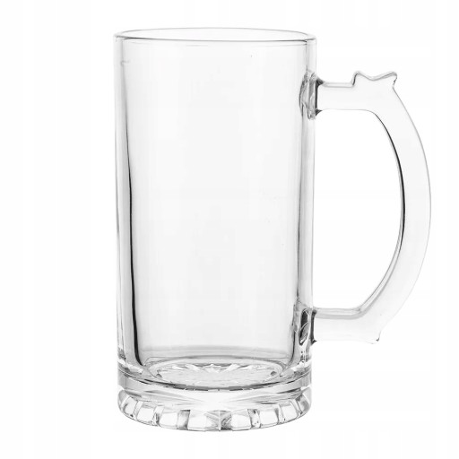 Sklenený krígeľ na pivo s uškom 500 ml