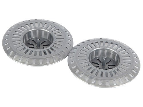 Plastové drezové sitko, 80 mm, strieborné a biele