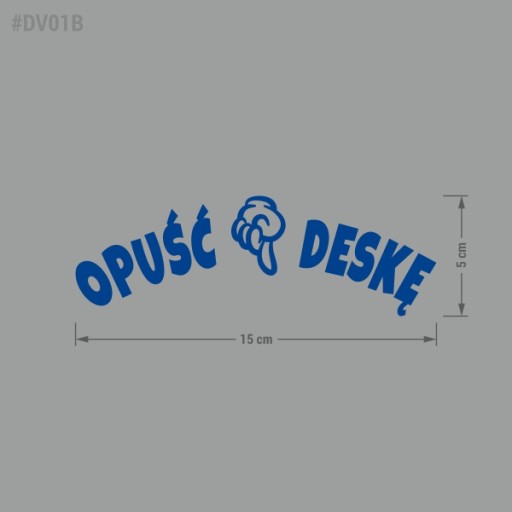 Nálepka - Spodná doska 5x15