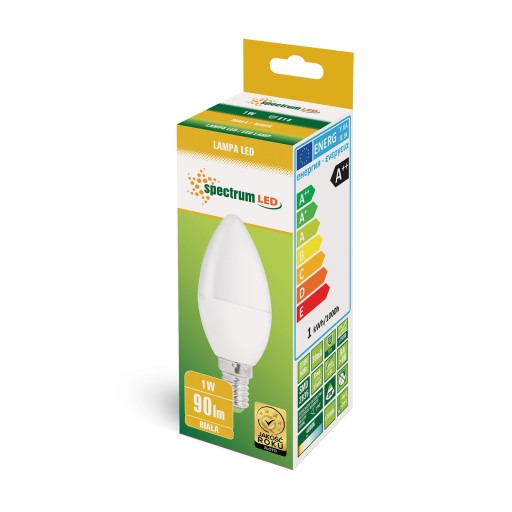 SMD ŽIAROVKA 270' LED 1W E14 SVIEČKA TEPLÁ BIELA