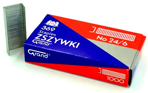 Sponky z pozinkovanej ocele Grand 24/6 1000 ks. x4 balíky