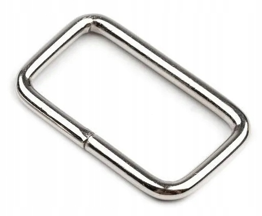 Chrómový kovový rám na 30 mm 3 cm pásku, 10 ks