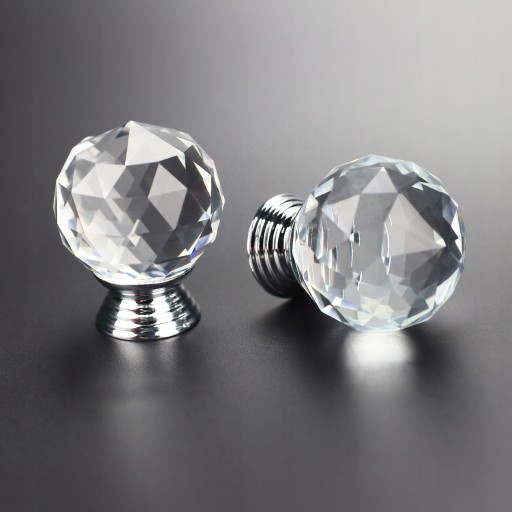 KRIŠTÁĽOVÝ NÁBYTOK Úchytka 30mm FIALOVÝ CRYSTAL glamour
