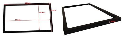 Maskovací rám pre 2DIN 7-palcové rádio s Androidom 188x115 176x101