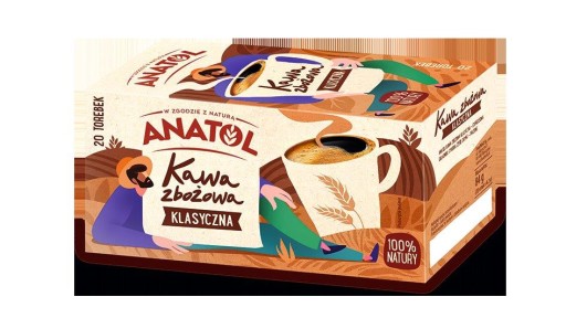 Klasická obilná káva Anatol - express 84g delecta