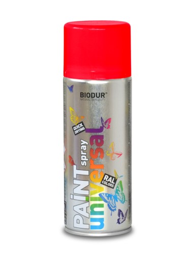 Farba v spreji ČERVENÁ 400ml Biodur Varnish RAL 3020
