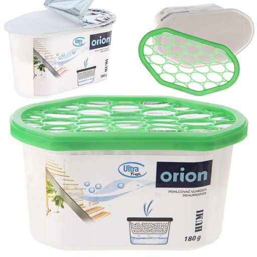 Pohlcovač a odvlhčovač vlhkosti do miestností v krabicovej nádobe