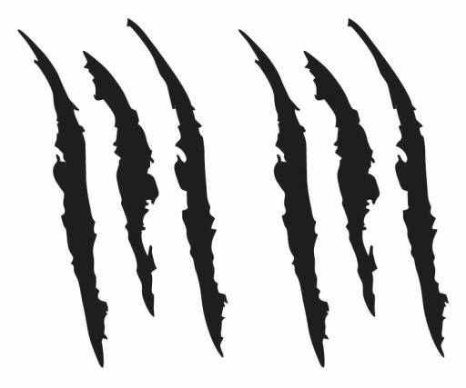 Nálepky CLAWS na motorky, 20 cm, 2 ks Rôzne farby