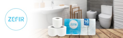 ZEFIR Neparfumovaný toaletný papier 16 ks.