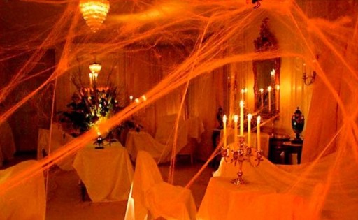 Pavučina Halloween Web +2 PAVÚCI Pomaranč 60 g
