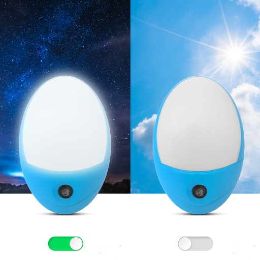 LED NOČNÁ LAMPA PRE KONTAKT + SNÍMAČ SÚMRAK