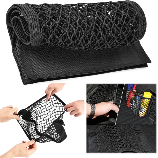 SIEŤ DO KUFRA 25x40 ORGANIZÁTOR S ORGANIZÁCIOU NA VELCRO DO KUPU AUTA 40x25