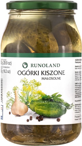 Nakladané uhorky 820g 900ml chrumkavé šťavnaté PRÍRODNÝ RECEPT