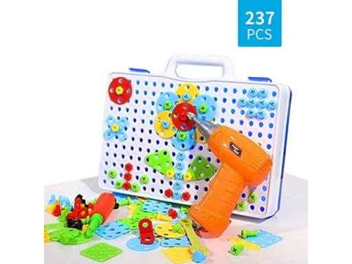Kreatívne drevené puzzle pre deti, puzzle Tetris, kocky, 40 dielikov.