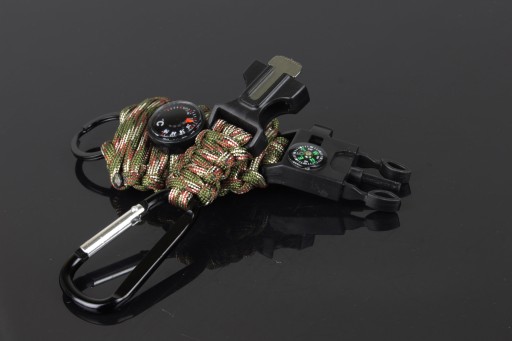 Paracord Keychain Carabiner Firestarter TEPLOMER