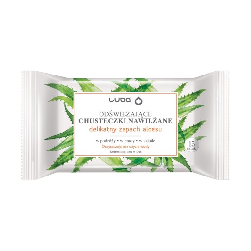 LUBA Aloe vlhčené obrúsky 15 ks