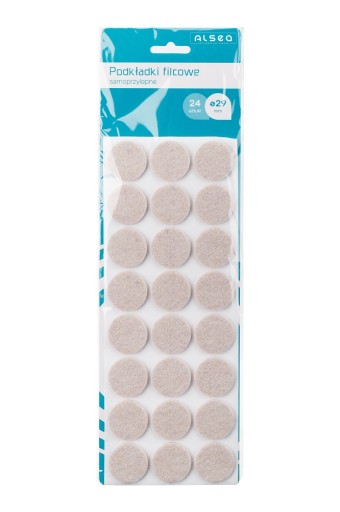 PODLOŽKY PLSTENÉ 29 mm okrúhle béžové 24 ks