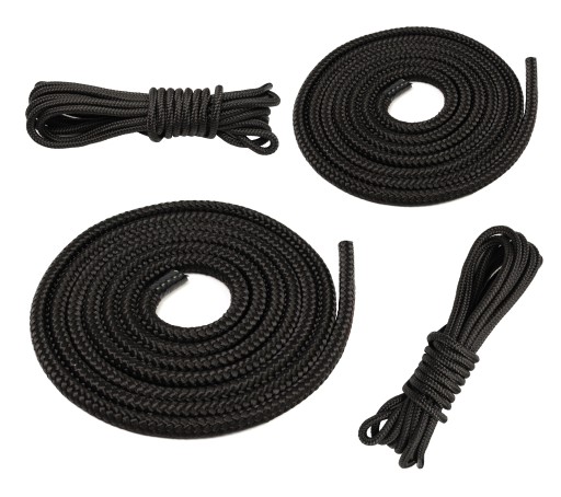 POLYPROPYLÉNOVÉ LANO Splietané lano čierne Silné 10mm 10M