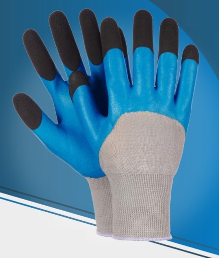 6 párov odolných latexových pracovných rukavíc odolných voči oderu 10