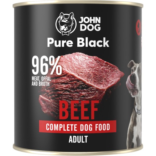 John Dog Pure Black mokré krmivo Hovädzie 800g