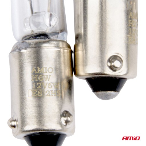 HALOGÉNOVÉ ŽIAROVKY H6W 6W BAX9S 12V BLISTER AMIO 2ks SCHVÁLENIE ECE R37
