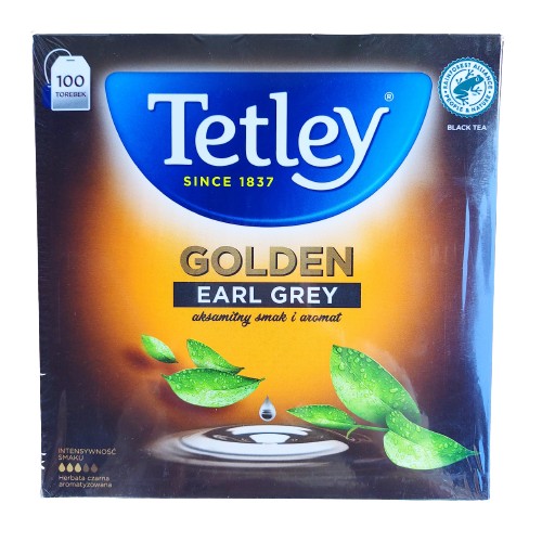TETLEY GOLDEN EARL GREY TEA 100ks DÁTUM: 2025/07