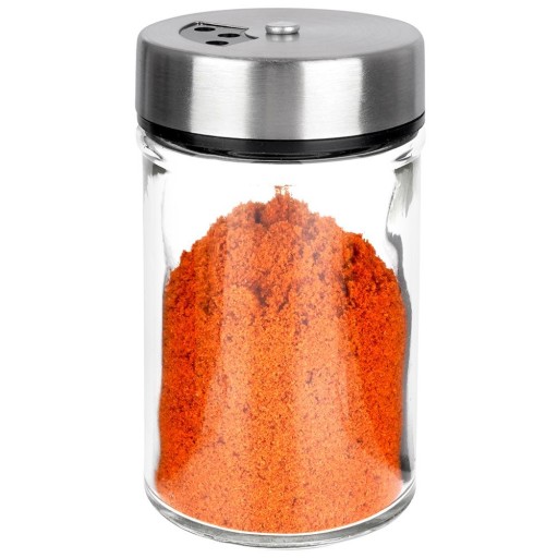 Kuchynská nádoba SPICE so sitkom, sklenené sitko na korenie, 100 ml