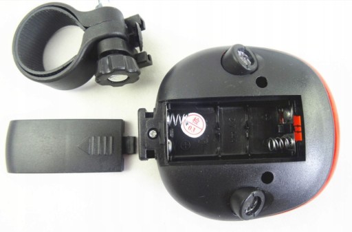 CYKLISTICKÁ LAMPA S LASEROM 5 LED LASER