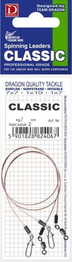 DRAGON CLASSIC RIG 1x7 surflon 13kg 40cm