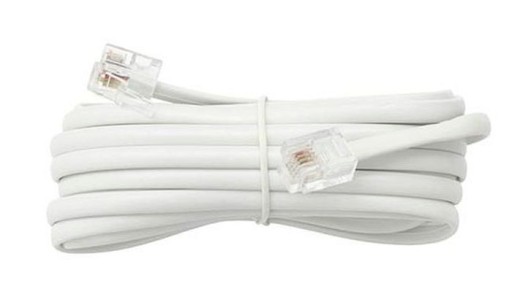 Telefónny kábel SP4-4 1m 2x RJ11 biely