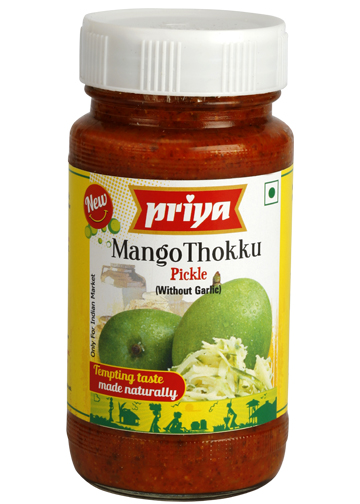 Nakladané strúhané mango Thokku v oleji Priya 300g