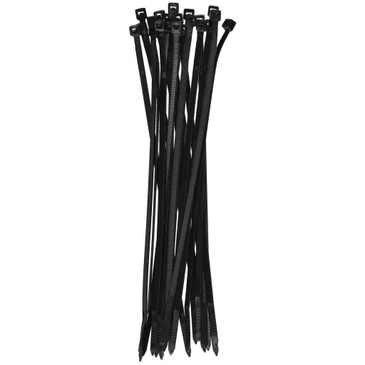 Káblové svorky Sťahovacie pásky Sťahovacie pásky 100 ks. 4,8 mm x 200 mm čierna