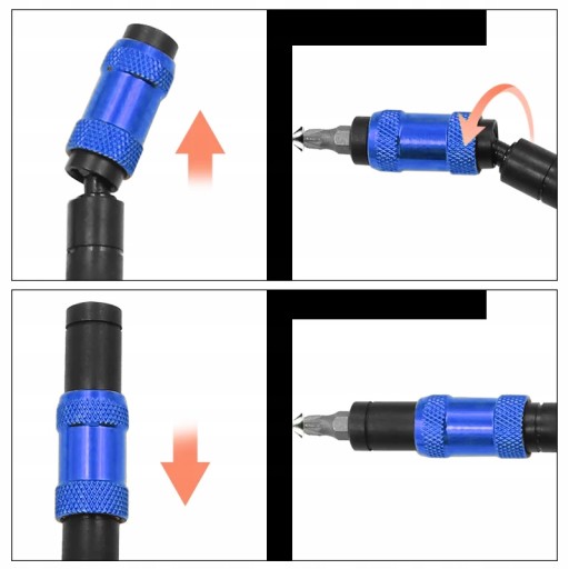 MAGNETICKÝ UHLOVÝ ADAPTÉR DRŽIAK ZÁSUVKY SKRUTKOVAČA PRE PH HEX 1/4'' BIT